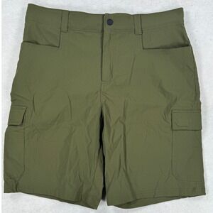 Orvis Mens Tech Cargo Shorts Olive Green Size 36 Hiking Outdoor Utility